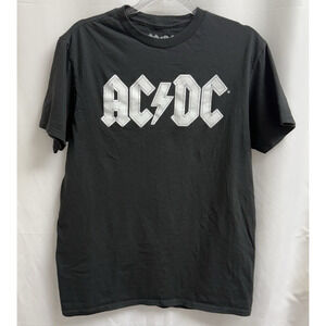 AC/DC T-shirt Hybrid Apparel Mens Medium Black Short Sleeve